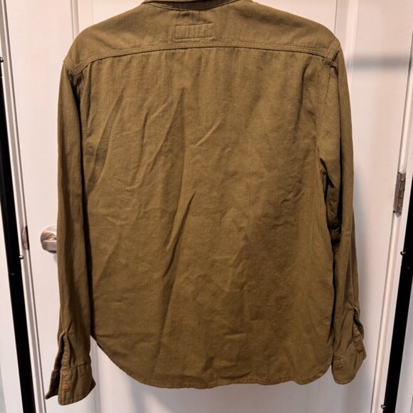Buck Mason Long Sleeve Button Down - army green - Picture 2 of 2